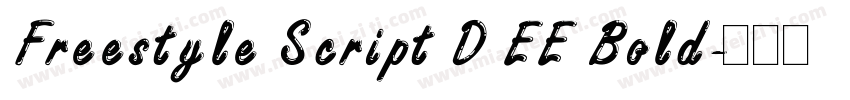 Freestyle Script D EE Bold字体转换